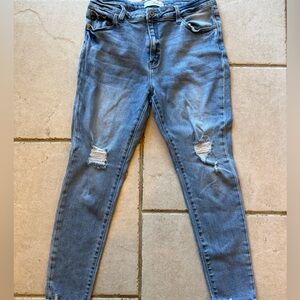 KanCan Medium Blue Ripped Skinny Jeans